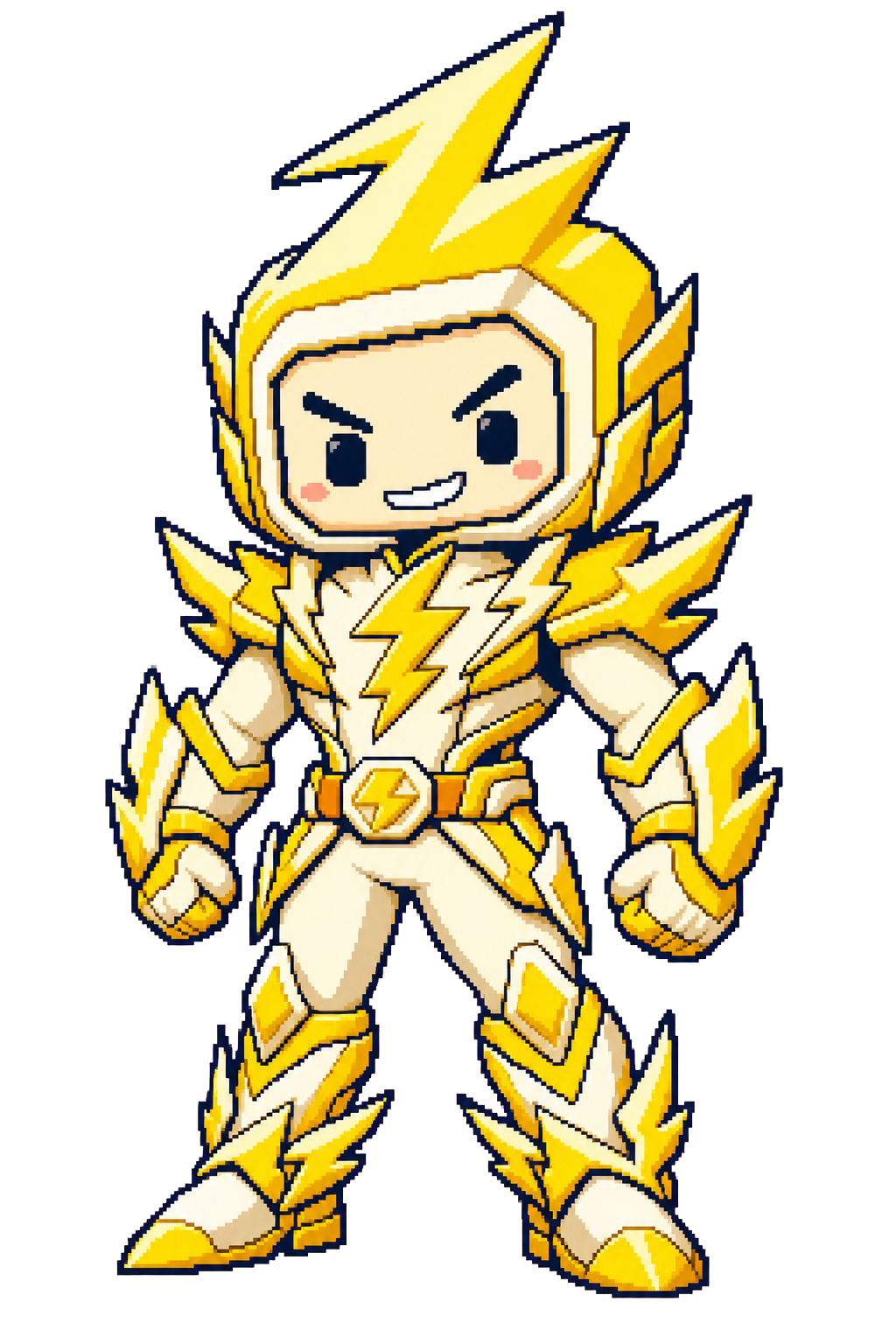 Bolt in the proposed evolved lightning form